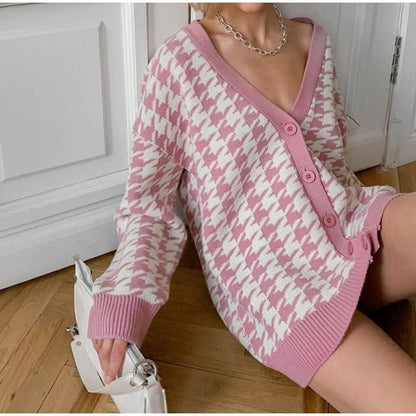 Women Knitted Sweater Cardigan