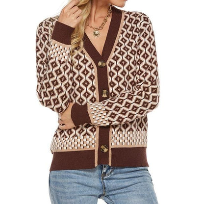 Women Knitted Sweater Cardigan