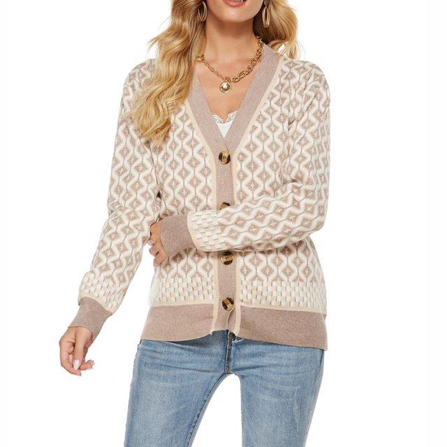 Women Knitted Sweater Cardigan