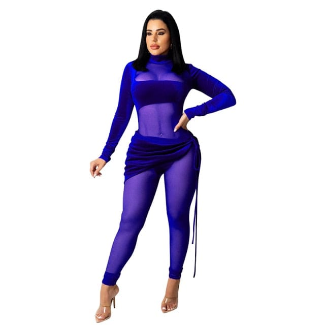 Women Velvet Jumpsuit