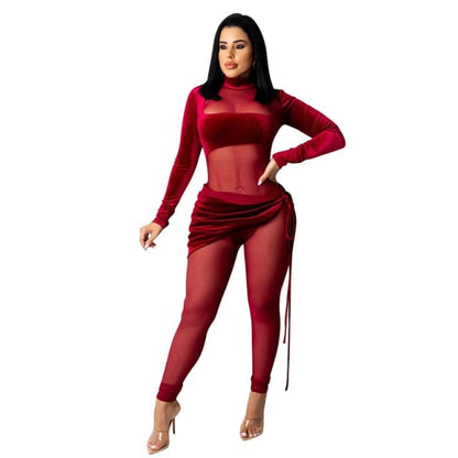 Women Velvet Jumpsuit