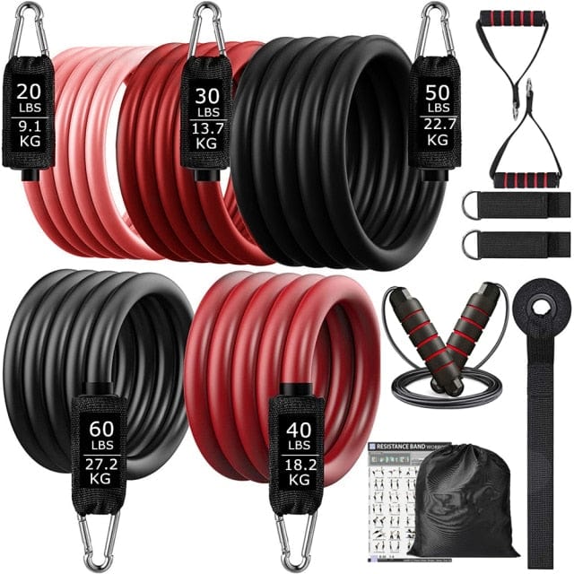 360lbs Fitness Exercises Resistance Bands