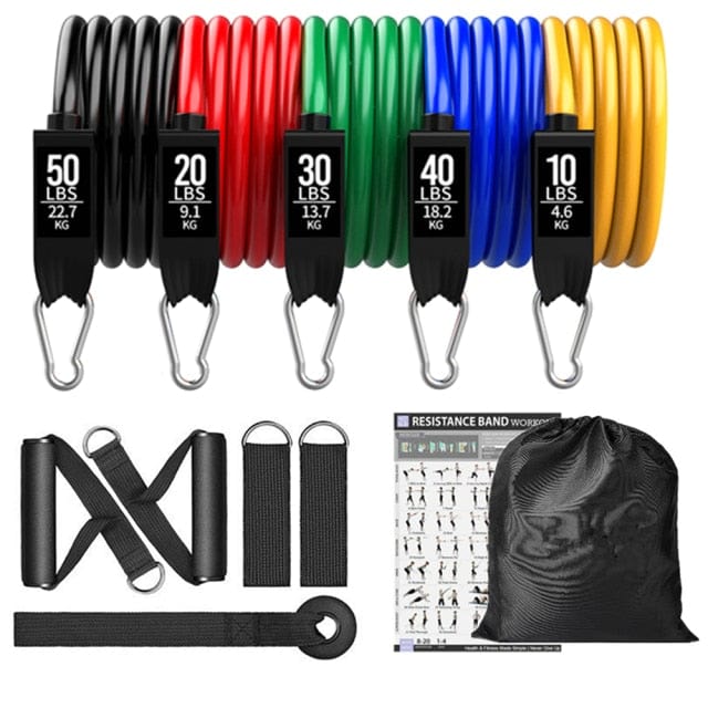 360lbs Fitness Exercises Resistance Bands