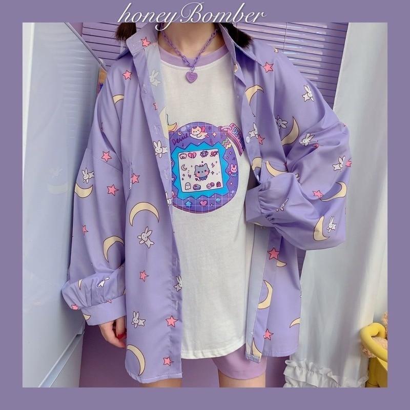 Women Shirts Kawaii Fashion JK Blouse