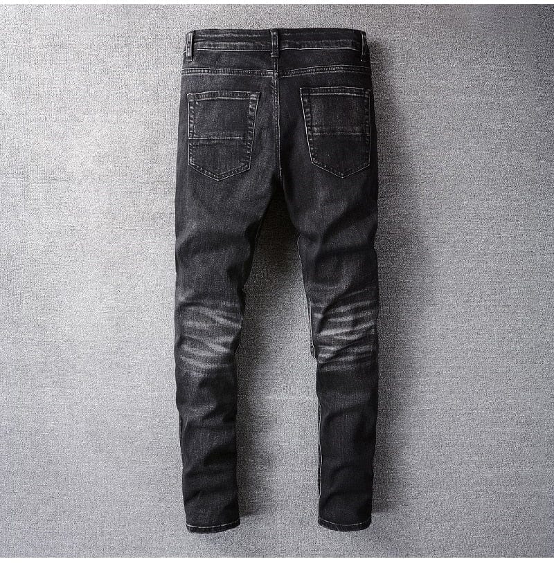 Men's Red Patch Jeans