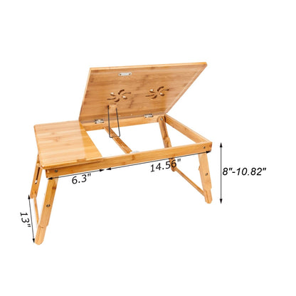 53cm Adjustable Bamboo Computer Desk