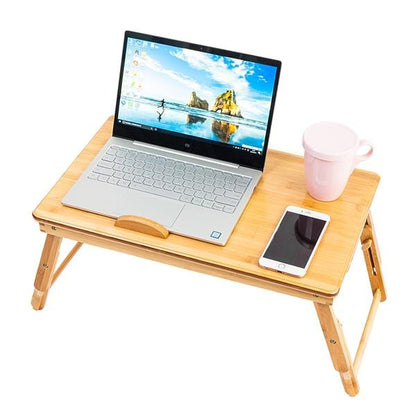 53cm Adjustable Bamboo Computer Desk