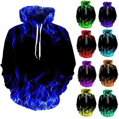 Colorful Flame Hoodie