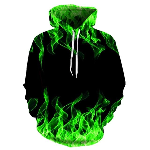 Colorful Flame Hoodie