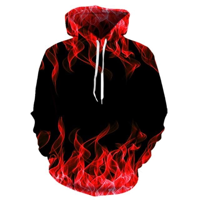 Colorful Flame Hoodie