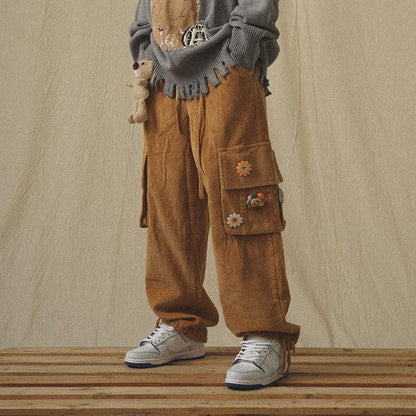 Japanese Streetwear Corduroy Pants