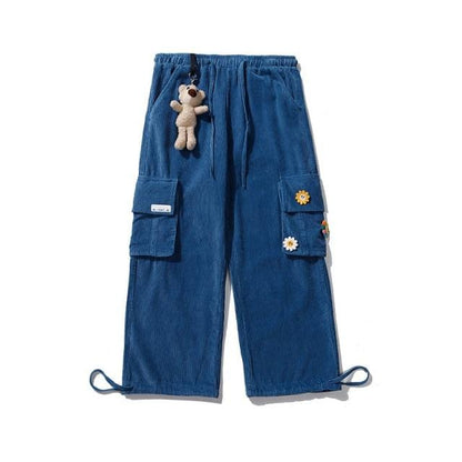 Japanese Streetwear Corduroy Pants