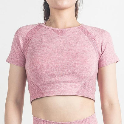 Seamless Yoga Crop Top Long Sleeve