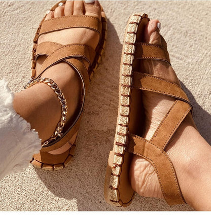 Women Cross Tied Sandals