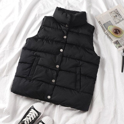 Women Buttons Down Vest