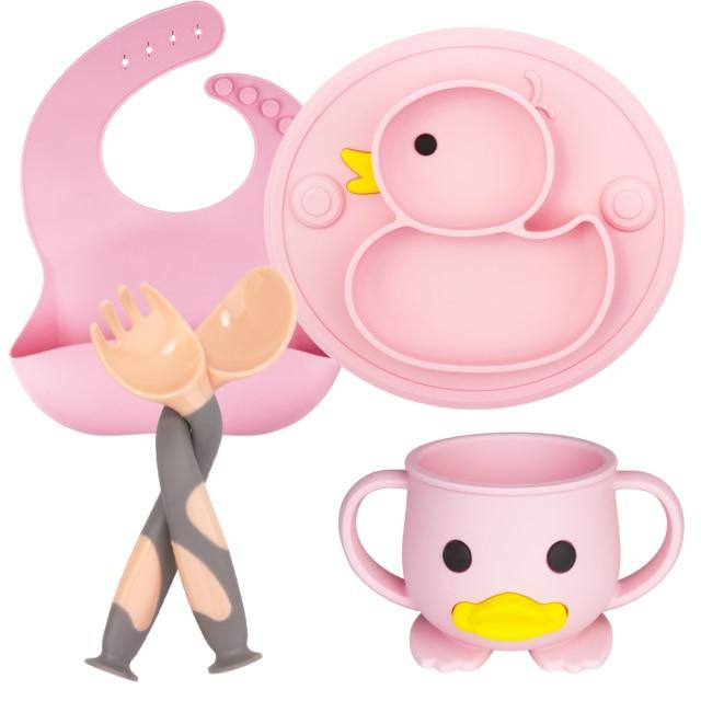 Baby Silicone Plate Set