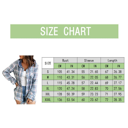 Women Casual Plaid Sweatshirt