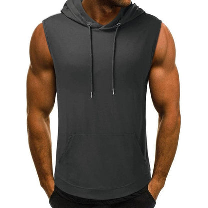 Men's Sleeveless Hoodie Tank Top