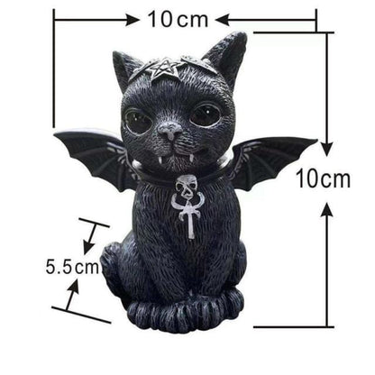 Halloween Magic Cat Kitty Sculpture Lawn Gnome