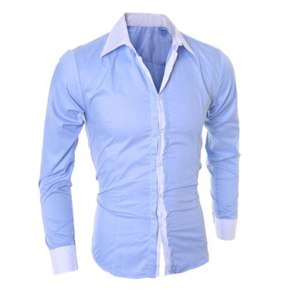 Luxury Men's Long-sleeved Turn-down Collar Shirts