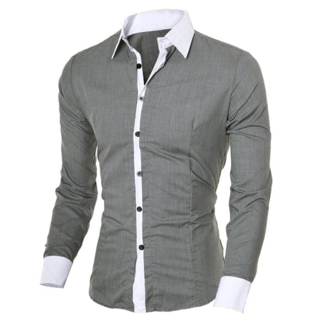 Luxury Men's Long-sleeved Turn-down Collar Shirts