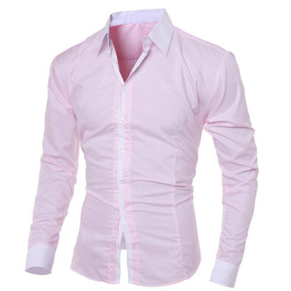 Luxury Men's Long-sleeved Turn-down Collar Shirts