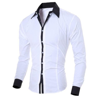 Luxury Men's Long-sleeved Turn-down Collar Shirts