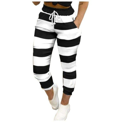 Women Elastic Waist Loose Pants