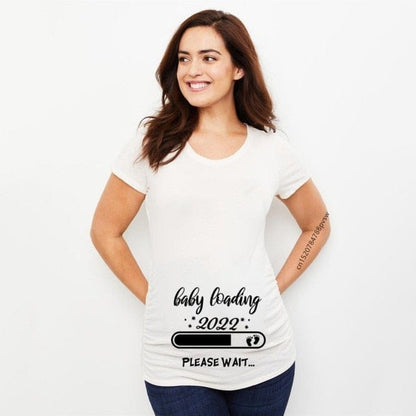 Women Printed Pregnant T Shirt