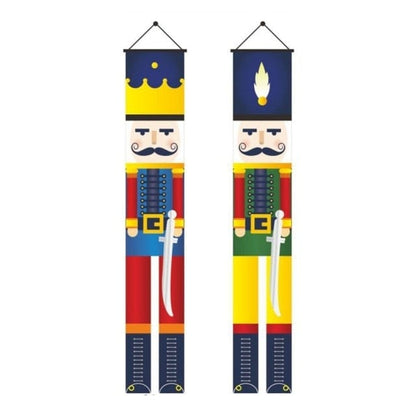 Nutcracker Couplet Christmas Door