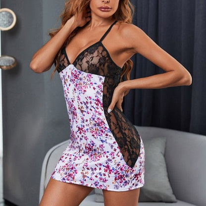 Women Floral Night Dress