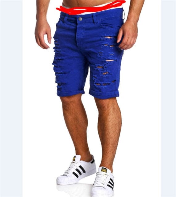 Mens Denim Skinny Jeans Shorts