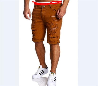 Mens Denim Skinny Jeans Shorts