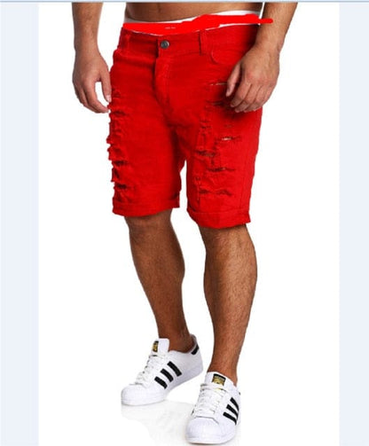 Mens Denim Skinny Jeans Shorts