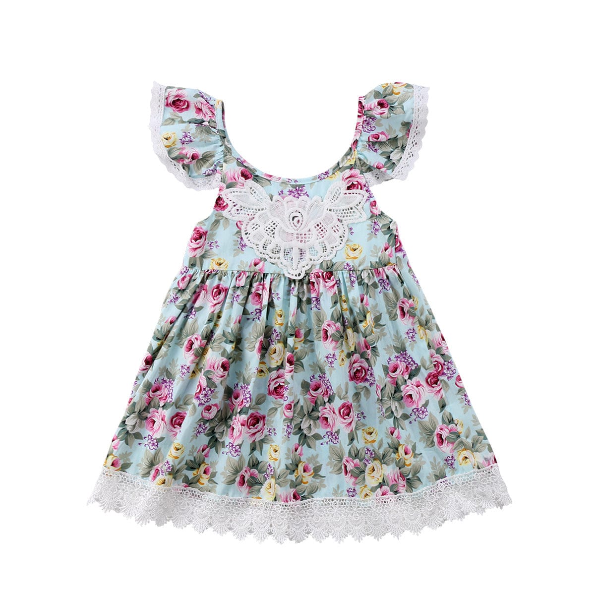 Floral Summer Girls Dress Kids Clothing