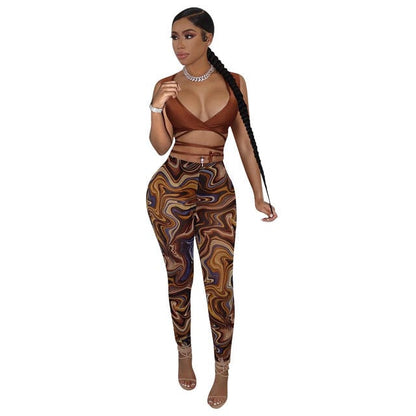 Women Bandage Two Piece Set