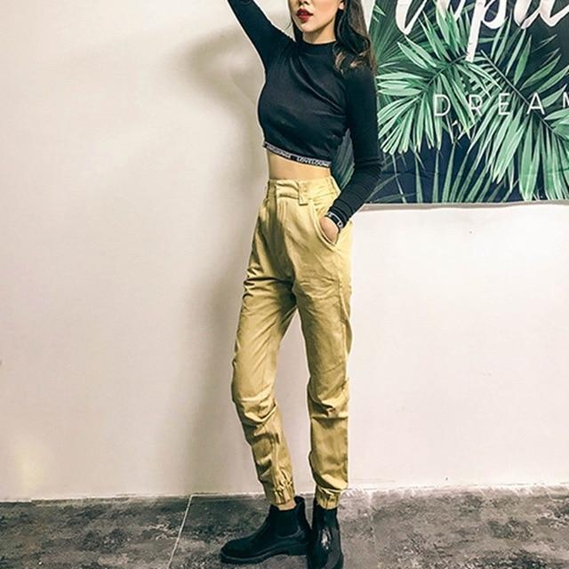 High Waist Cargo Pants