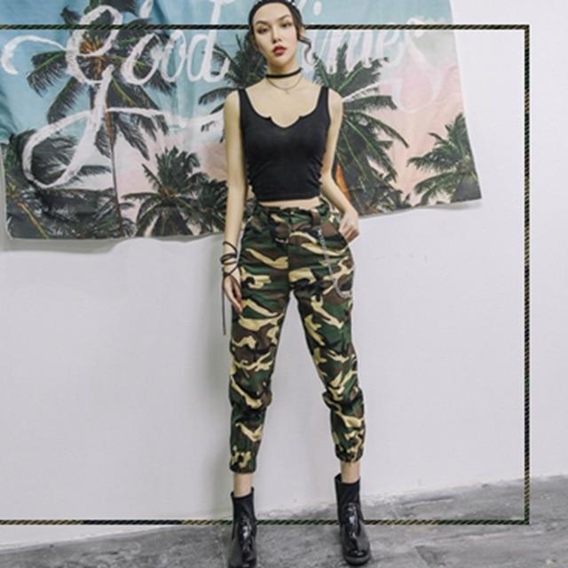 High Waist Cargo Pants