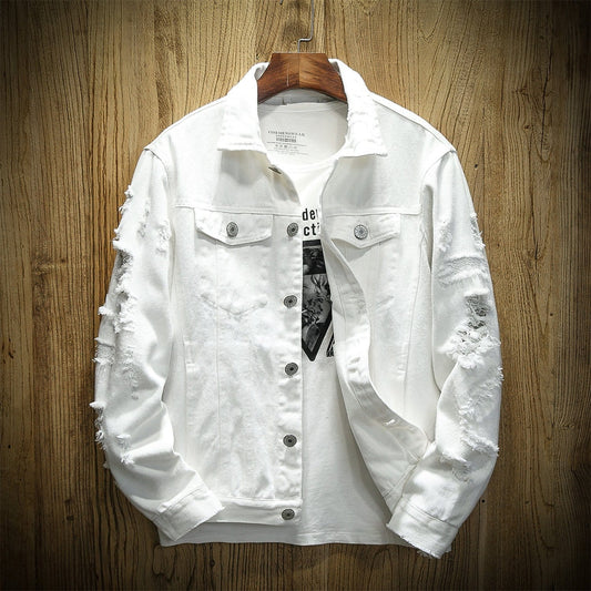 Mens Ripped Denim Jacket