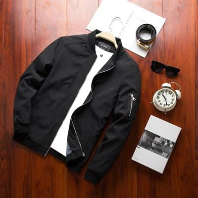 Men's Casual Bomber Zipper Jacket