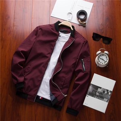 Men's Casual Bomber Zipper Jacket