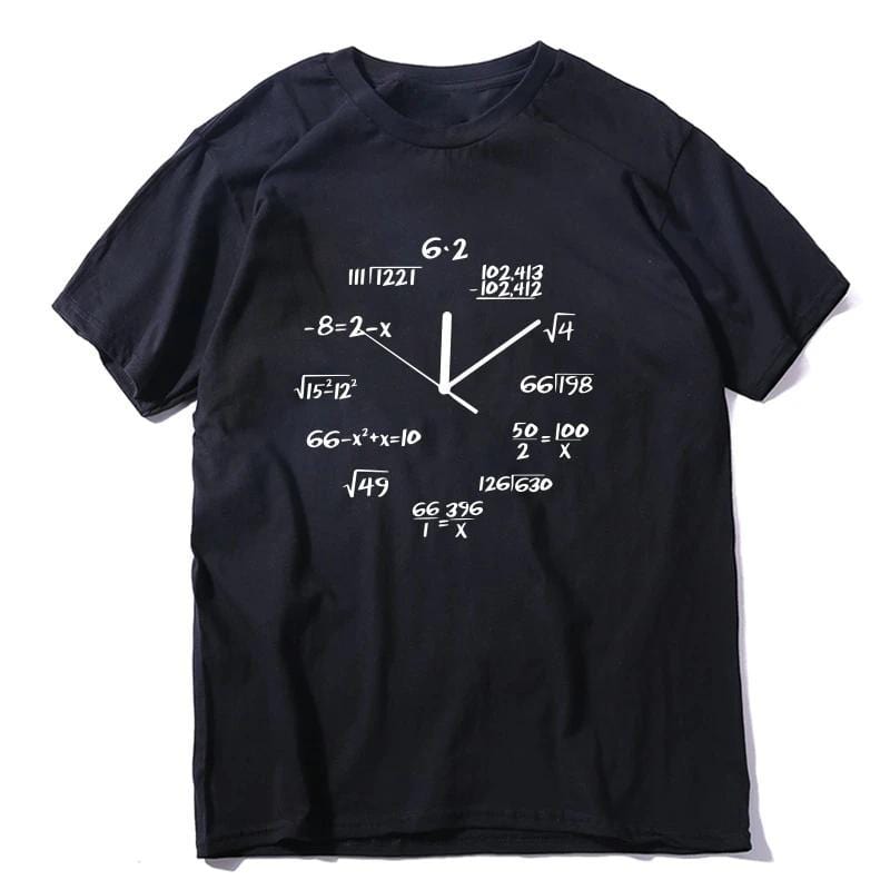 Math Clock T Shirt