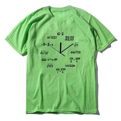 Math Clock T Shirt