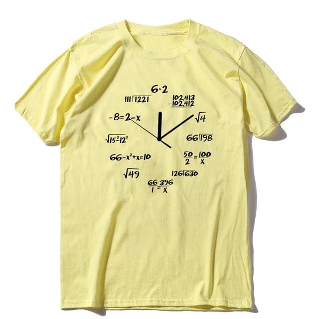 Math Clock T Shirt