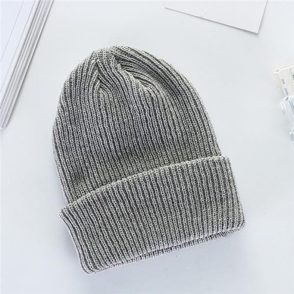 Solid Color Knitted Beanie