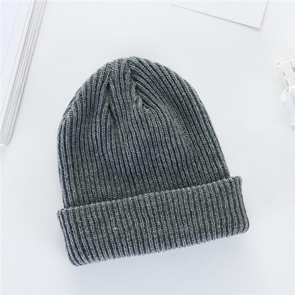 Solid Color Knitted Beanie