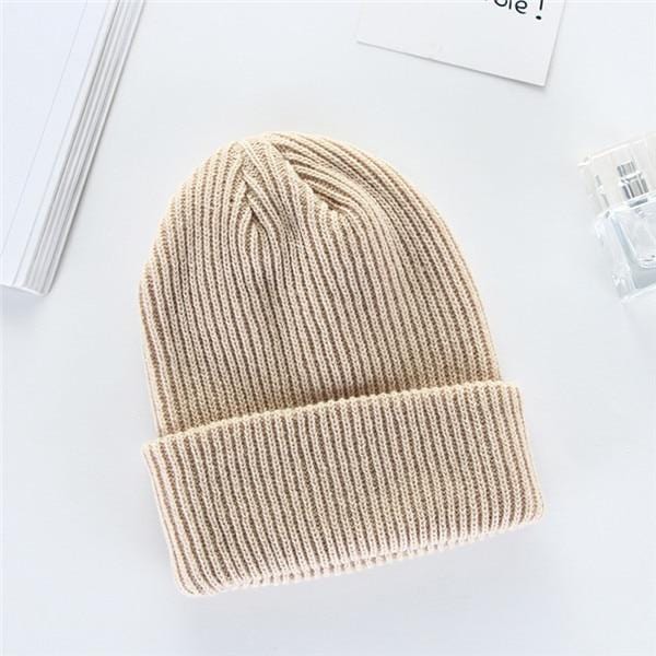 Solid Color Knitted Beanie