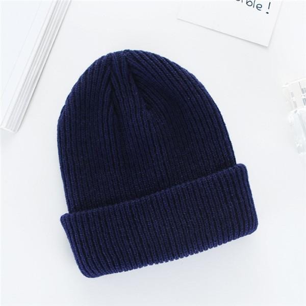 Solid Color Knitted Beanie