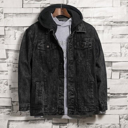 Mens Retro Loose Denim Jacket