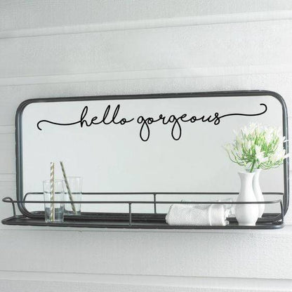 Motivational Wall Sticker On Mirror